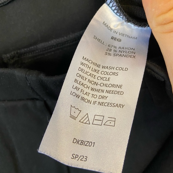 Quince Black Ultra-Stretch Ponte Straight Leg 4-Pocket Pant Sz Medium - Picture 9 of 12